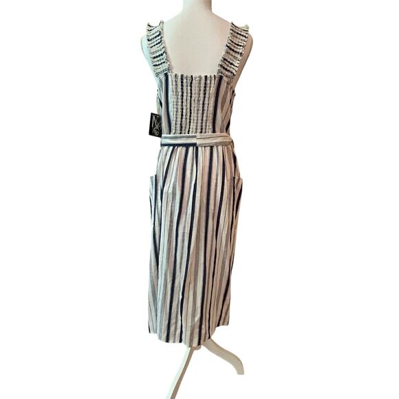 White & blue striped sundress - Picture 2 of 10